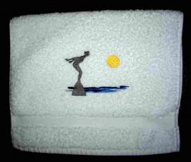 G�stehandtuch -Sprung ins Wasser- - Bild vergr��ern 