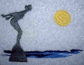 G�stehandtuch -Sprung ins Wasser- - Bild vergr��ern 